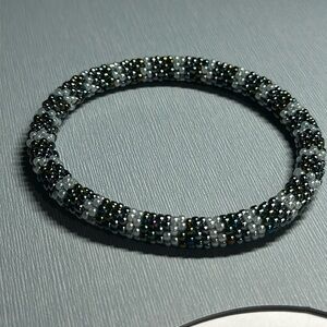 Sashka Grey / Blue Bracelet 8" - #560